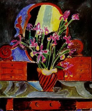 Henri Matisse œuvres - Vase d’Irises 1912 fauvisme abstrait Henri Matisse